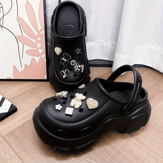 Women's Flower Decor Sandals, Casual Ankle Strap Summer Shoes, Comfortable Slip On Sandals