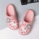 Women's Kawaii Bear Decor Clogs, Lightweight Closed Toe Slip On Shoes, Women's Breathable Shoes
