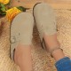 Women's Denim Striped Flat Sole Light Sports Shoes