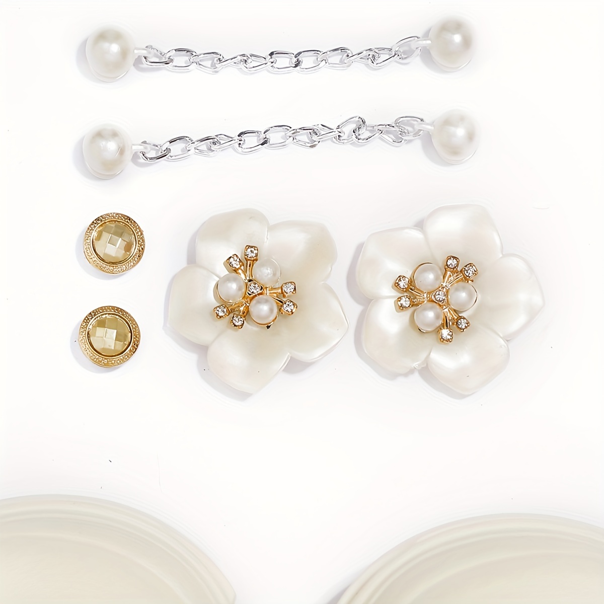 womens rhinestone chaine decor clogs closed toe soft sole platform warm lined shoes winter non slip plush shoes details 7