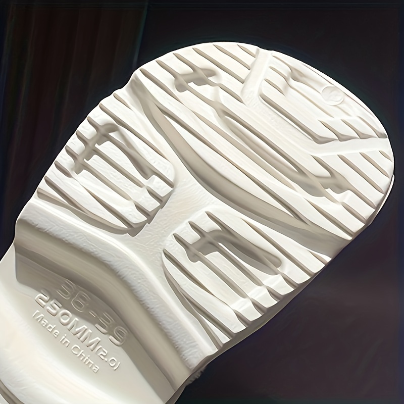 Solid Color Fluffy Detachable Clogs, Soft Sole Platform Thermal Lined EVA Shoes, Non-slip Closed Toe Plush Warm Slippers details 7